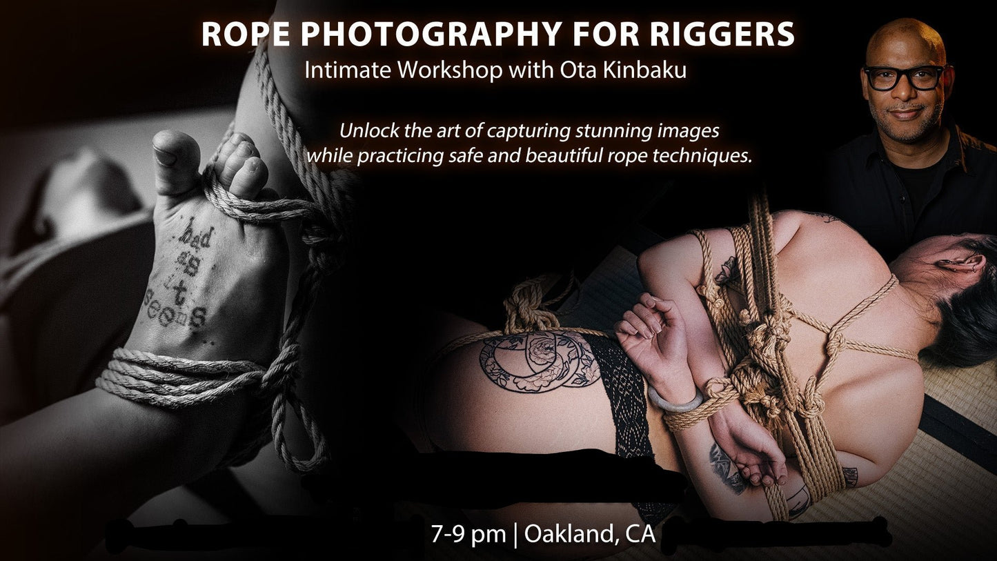 Rope Photography for Riggers with Ota Kinbaku - Intimate Workshop