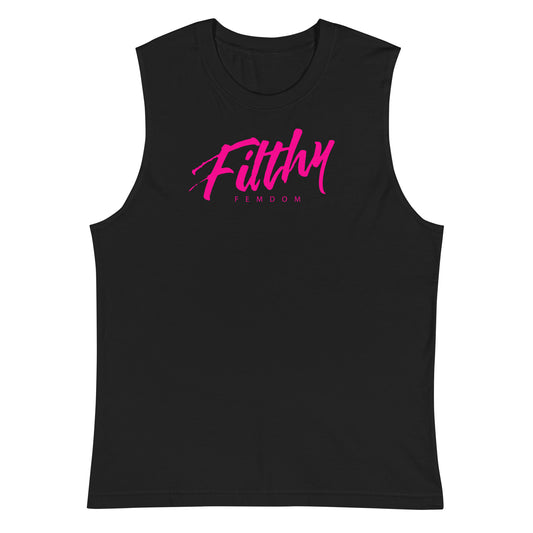 Muscle Shirt Pink Logo